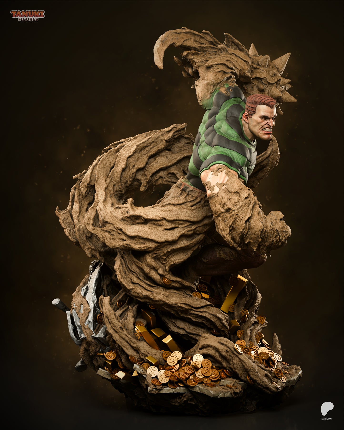 Sandman - Spider-Man | Hand-Painted Figure | Magnetized