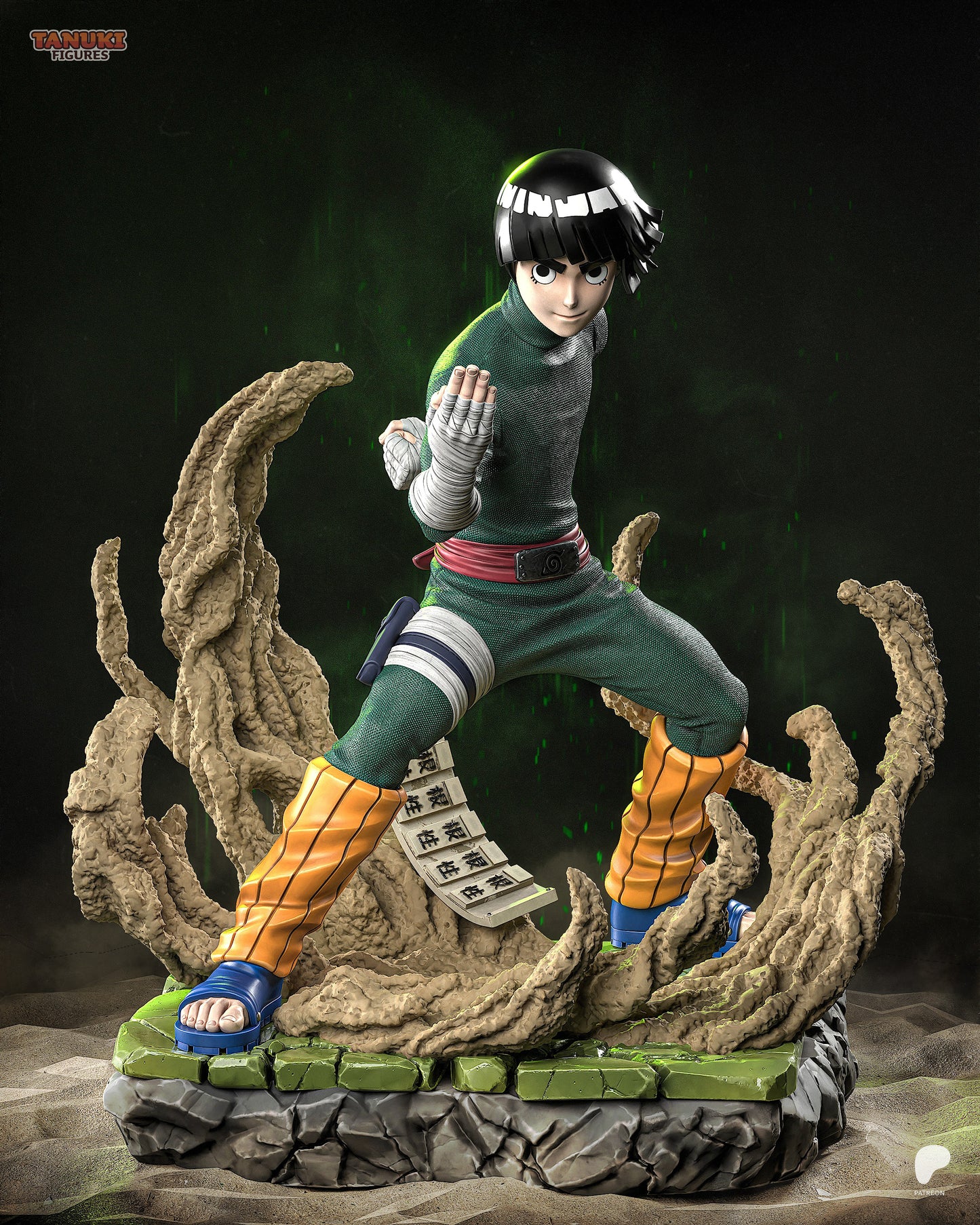 Rock Lee - Naruto | Hand-Painted Figure | Magnetized