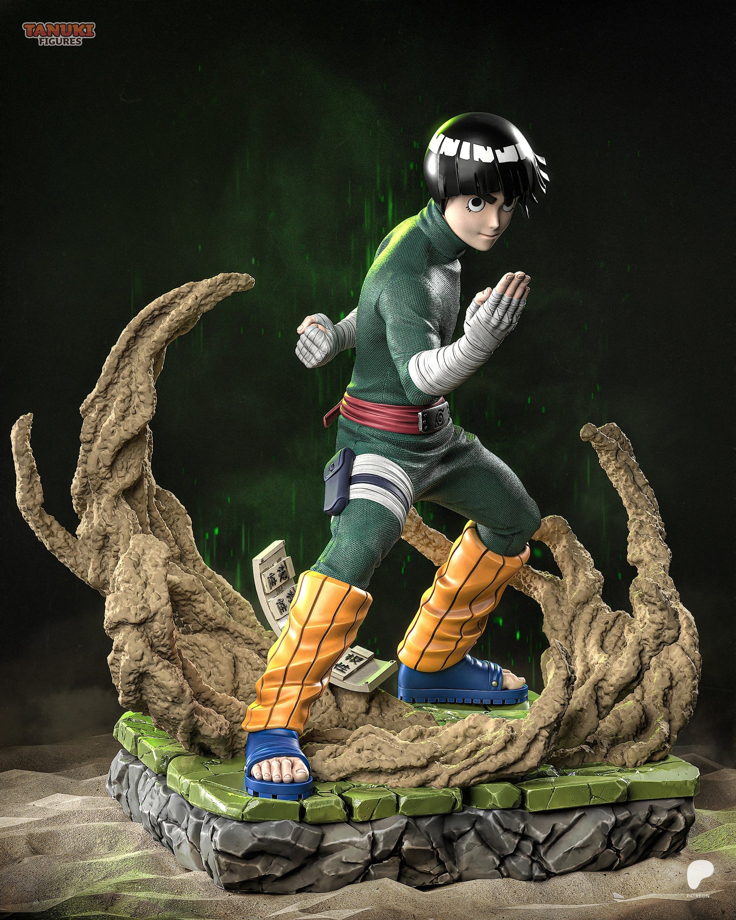 Rock Lee - Naruto | Hand-Painted Figure | Magnetized