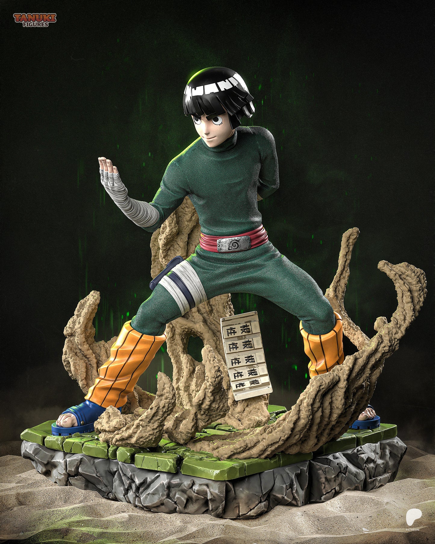 Rock Lee - Naruto | Hand-Painted Figure | Magnetized