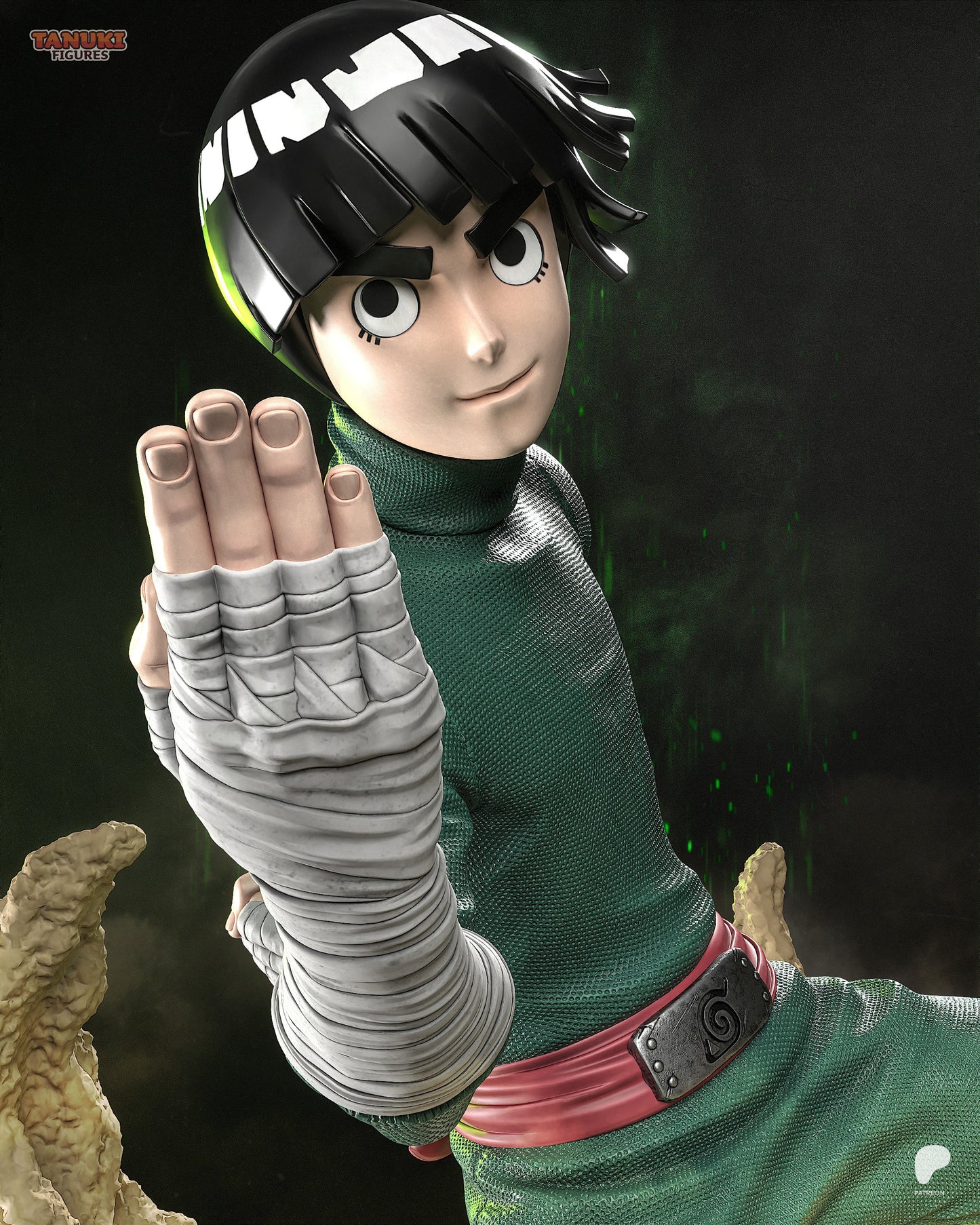 Rock Lee - Naruto | Hand-Painted Figure | Magnetized