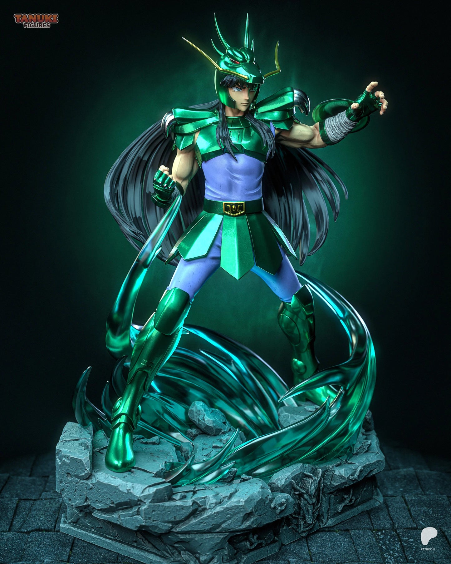 Shiryu - Saint Seiya | Hand-Painted Figure | Magnetized