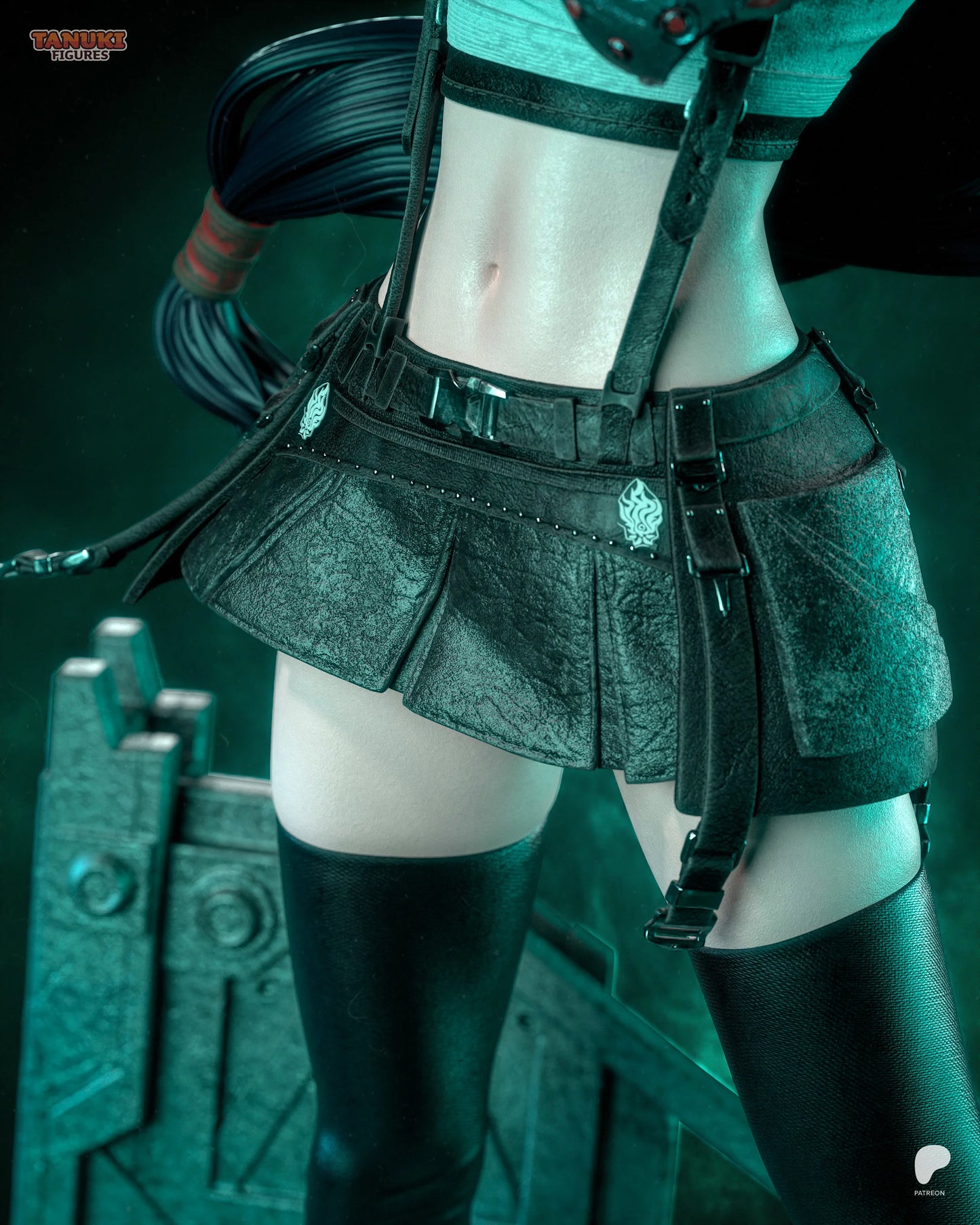 Tifa - Final Fantasy VII | Hand-Painted Figure | Magnetized