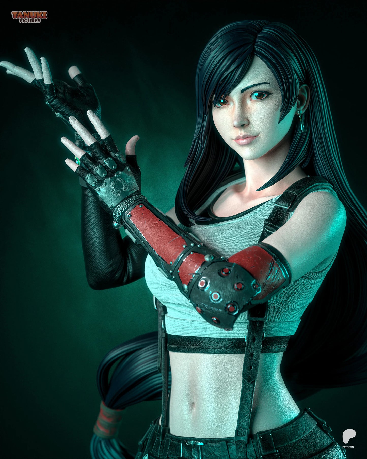 Tifa - Final Fantasy VII | Hand-Painted Figure | Magnetized