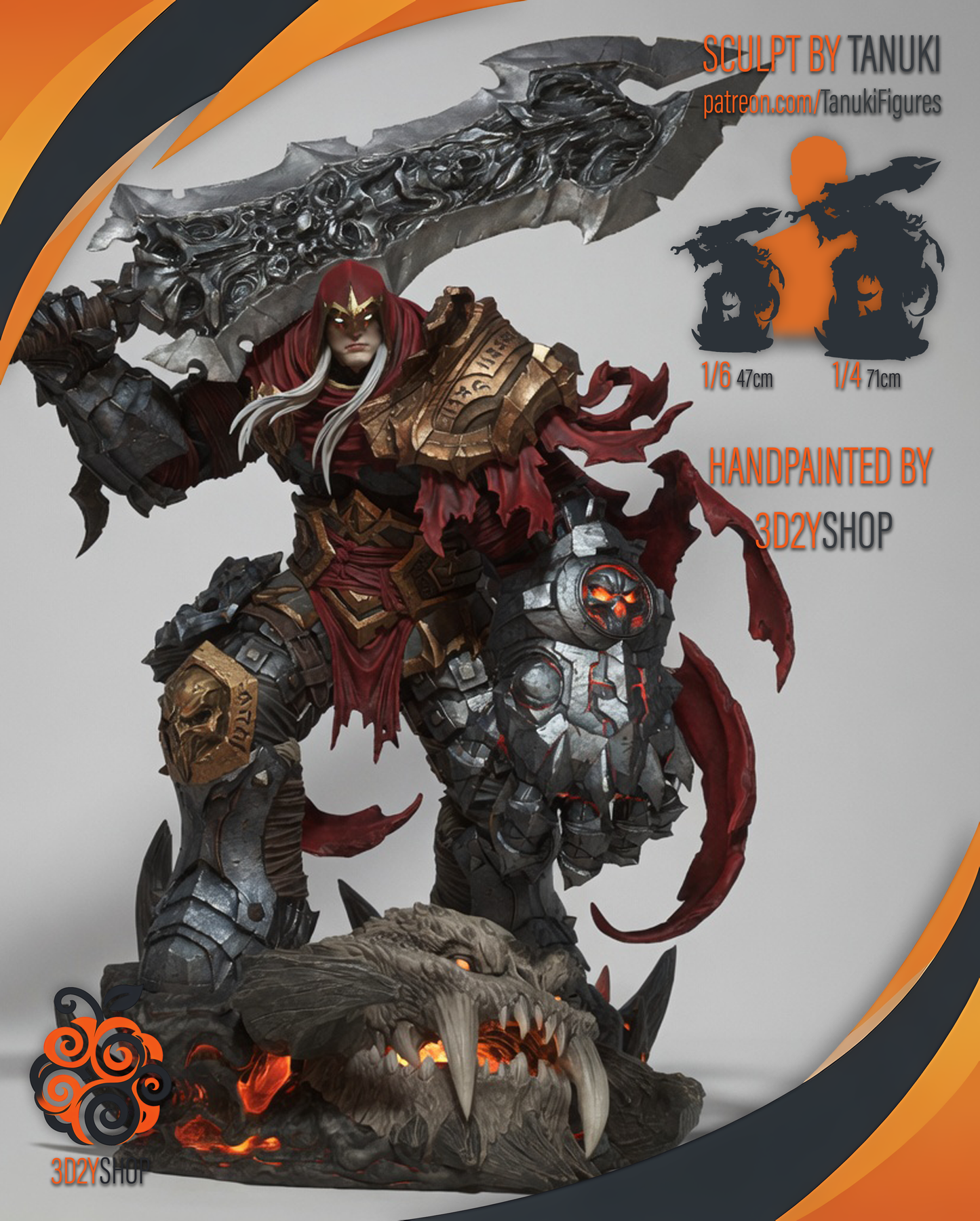 War - Darksiders | Hand-Painted Figure | Magnetized