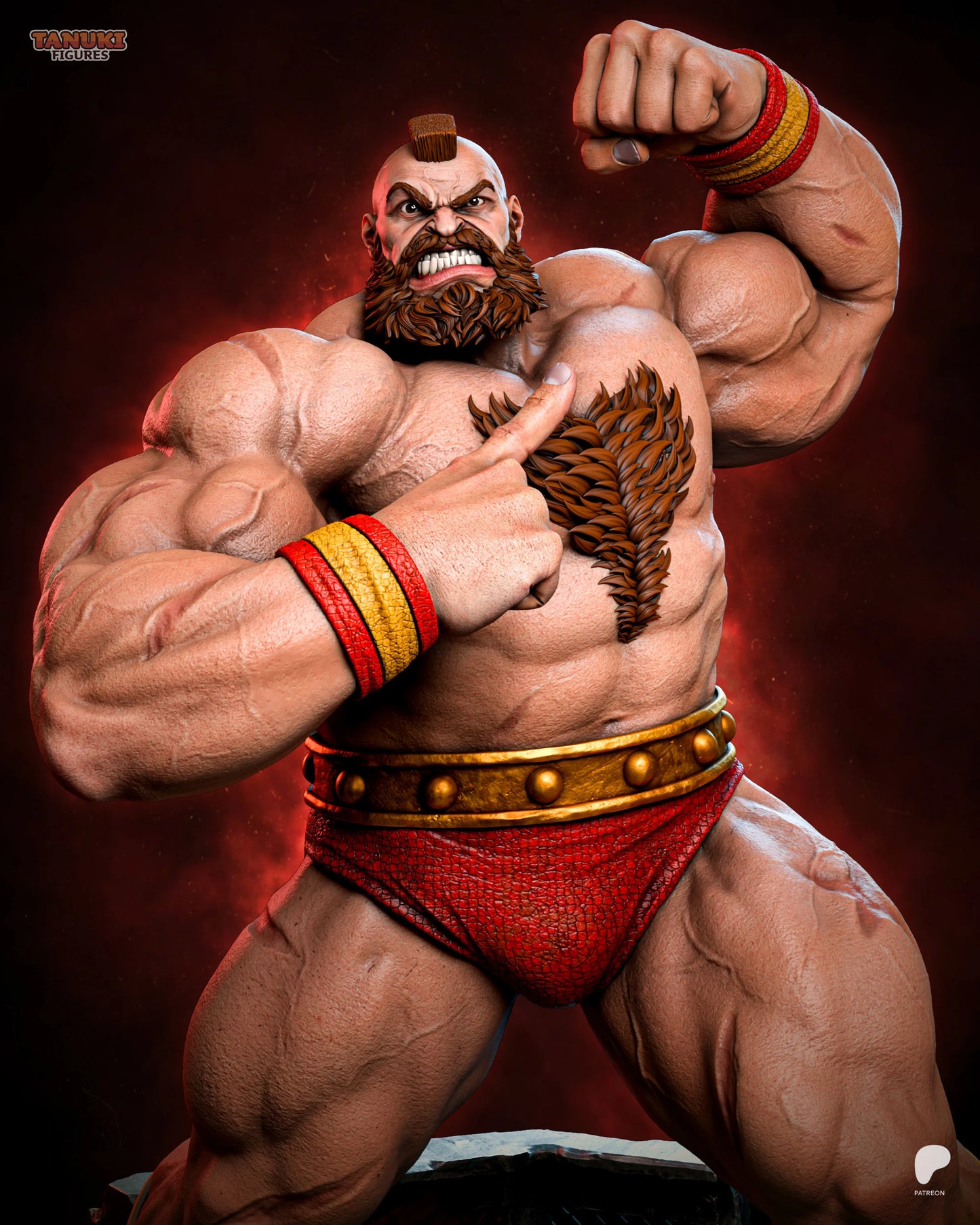 Zangief - Street Fighter | Hand-Painted Figure | Magnetized
