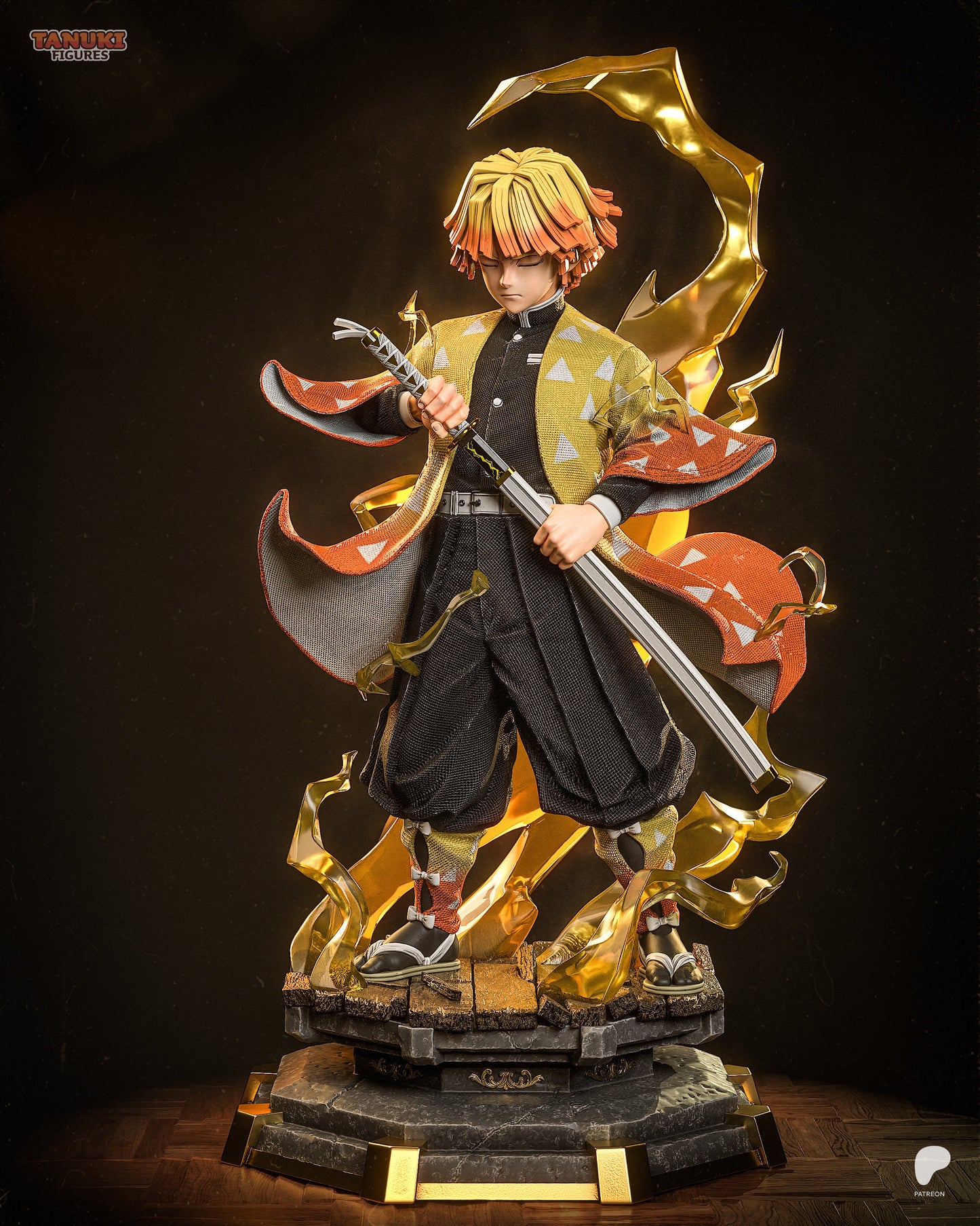 Zenitsu - Demon Slayer | Hand-Painted Figure | Magnetized