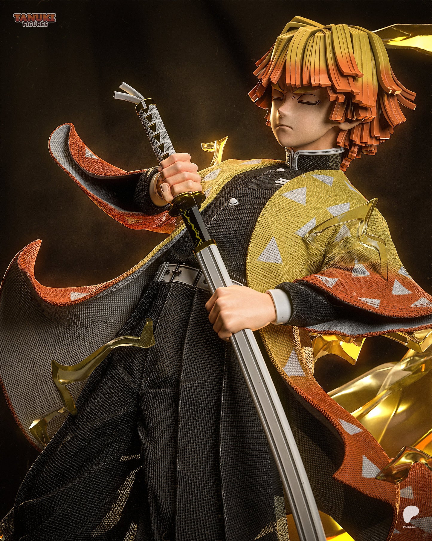 Zenitsu - Demon Slayer | Hand-Painted Figure | Magnetized
