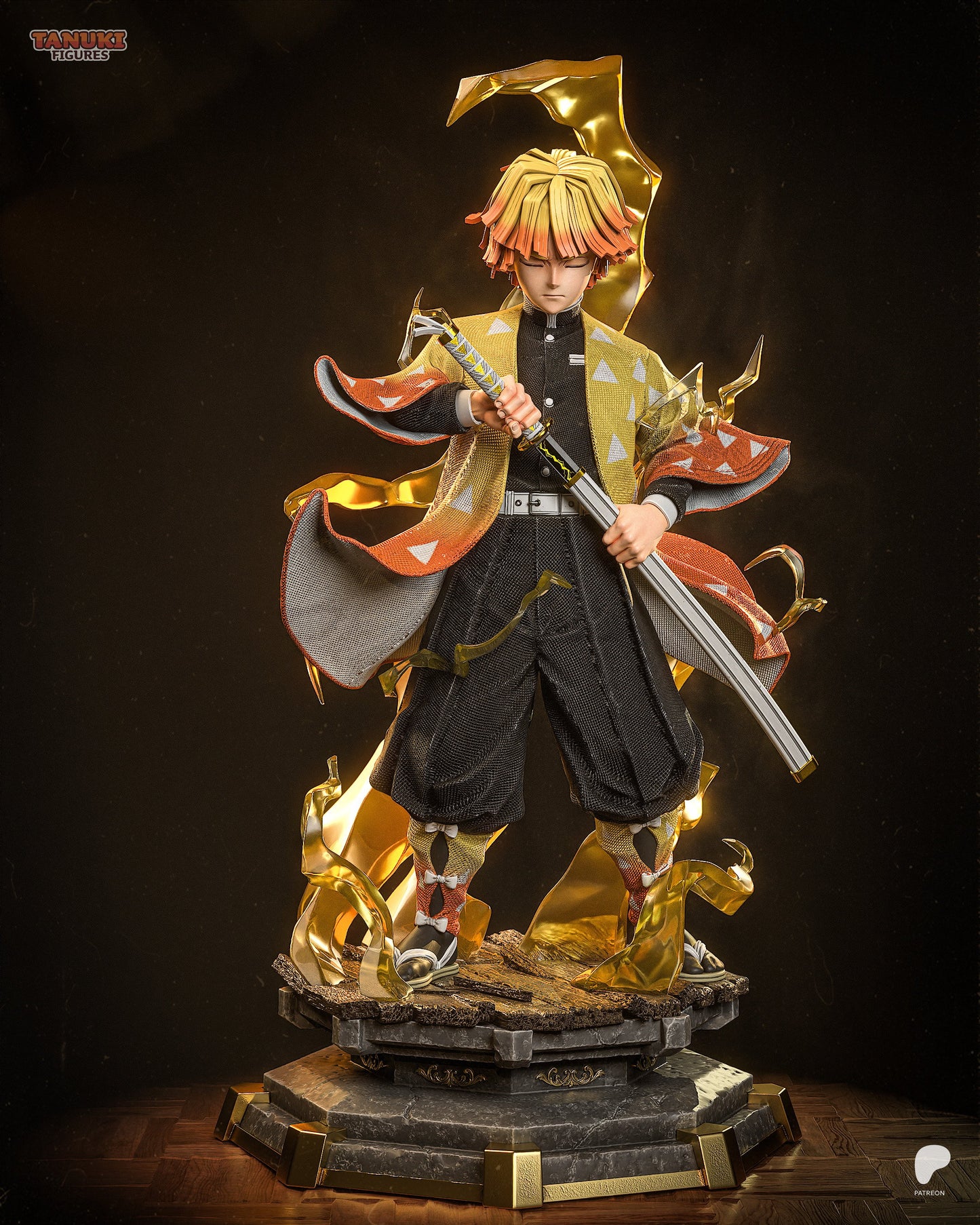 Zenitsu - Demon Slayer | Hand-Painted Figure | Magnetized