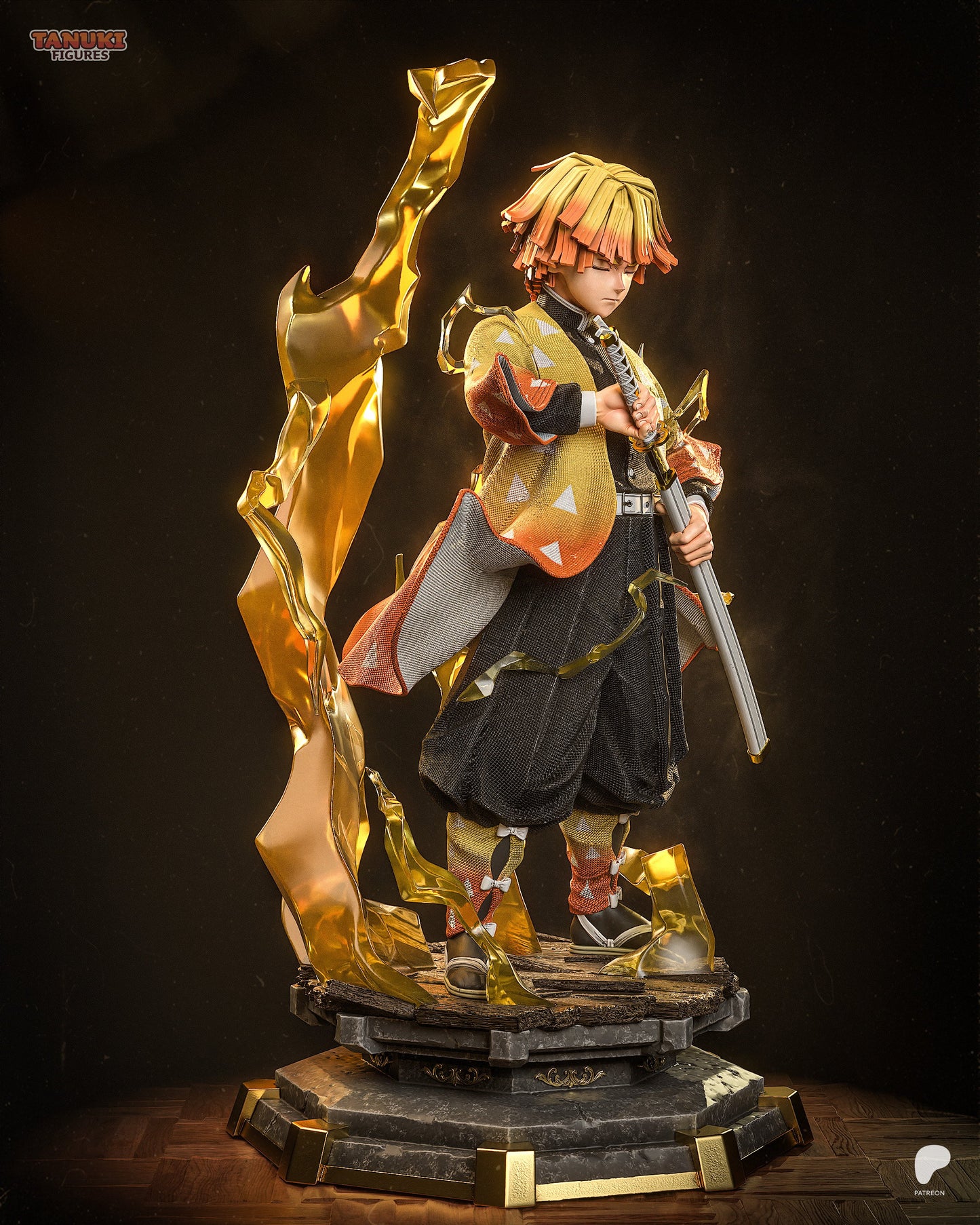 Zenitsu - Demon Slayer | Hand-Painted Figure | Magnetized