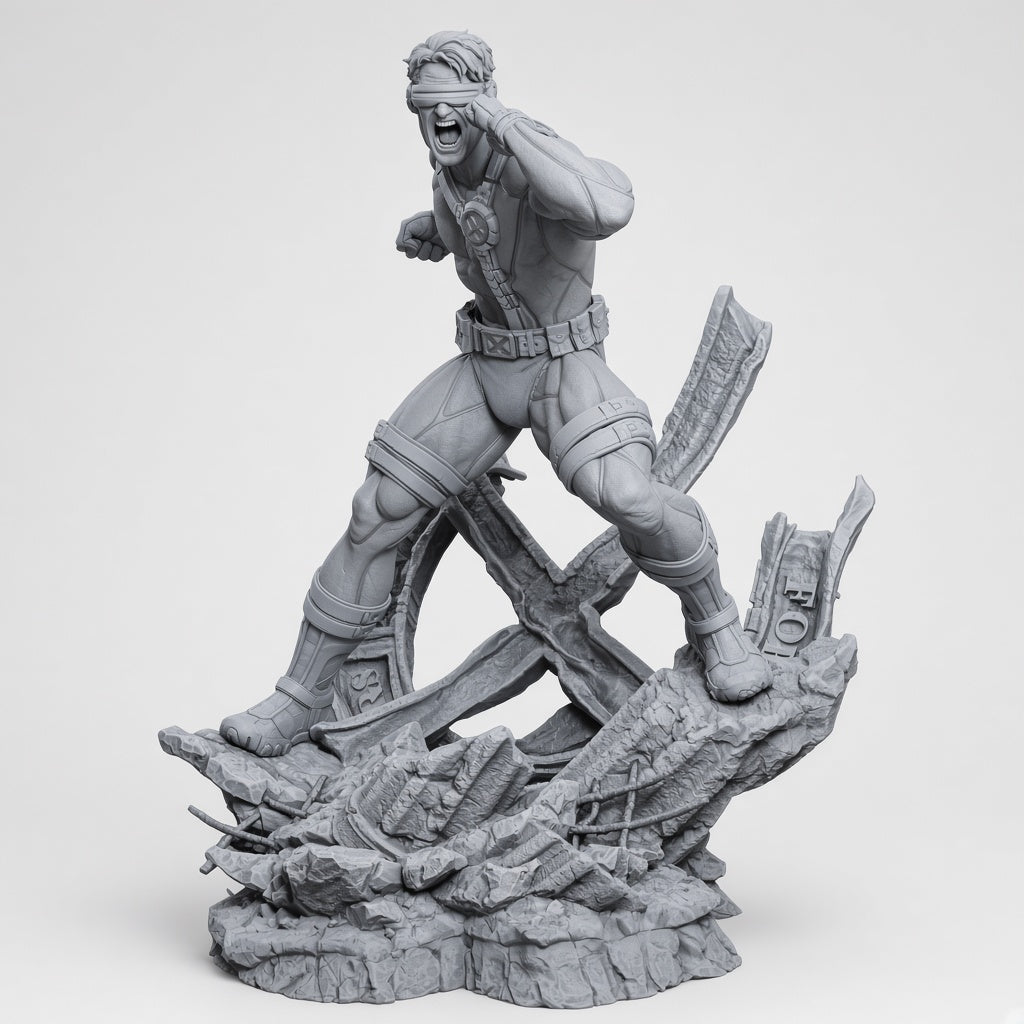 Cyclops X-Men unpainted garage kit resin 1/6 - 3D2Y Shop