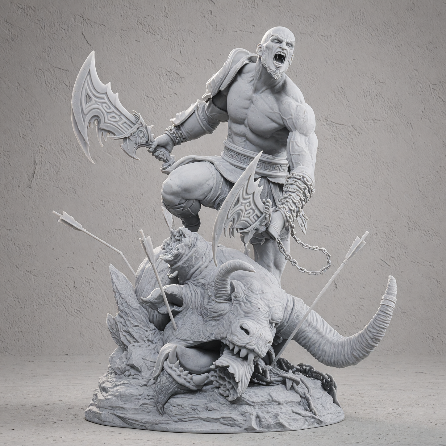 Kratos ZEZ Studios | Hand-Painted Figure | Magnetized