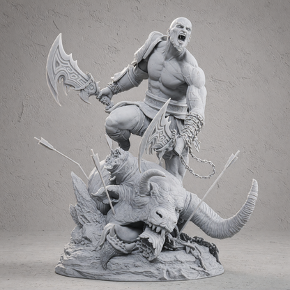 Kratos ZEZ Studios | Hand-Painted Figure | Magnetized
