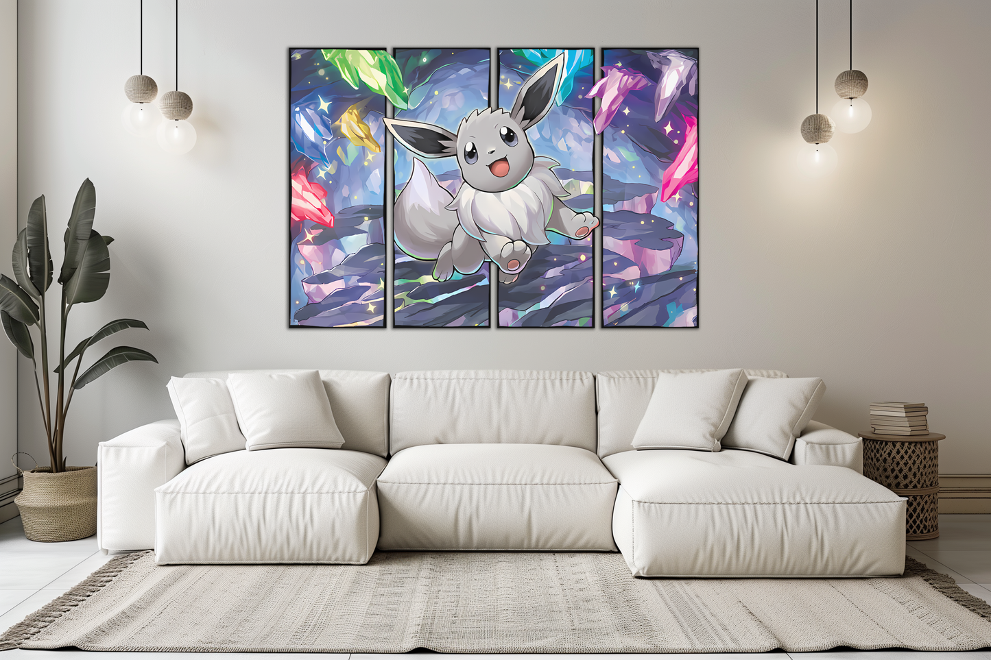 Wall Art Pokemon | Radiant Eevee | 3D Effect