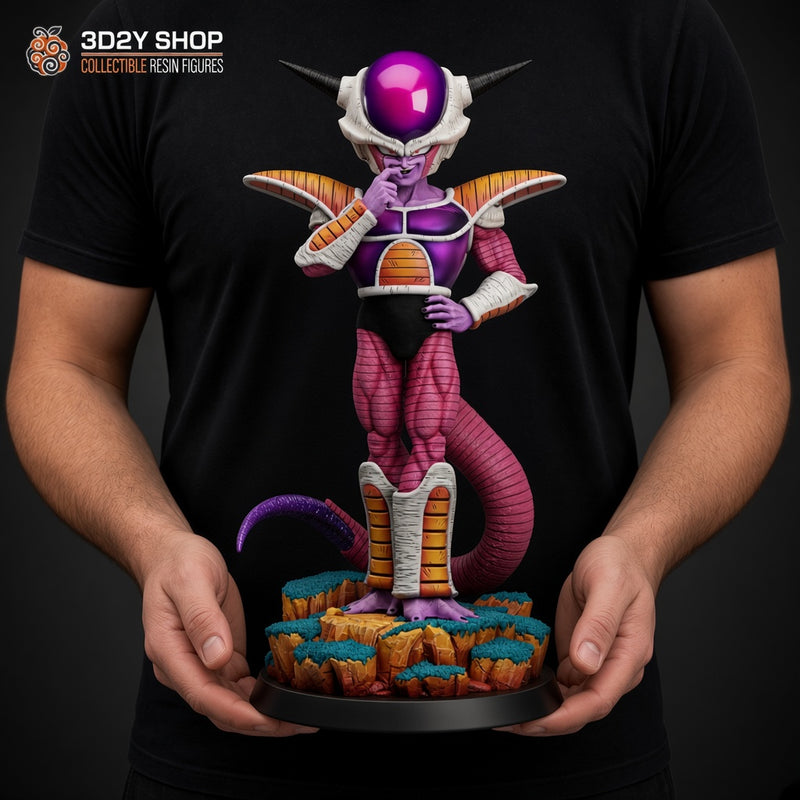 Frieza Dragon Ball Z figura pintada a mano escala 1/4 sujetada en mano - 3D2Y Shop