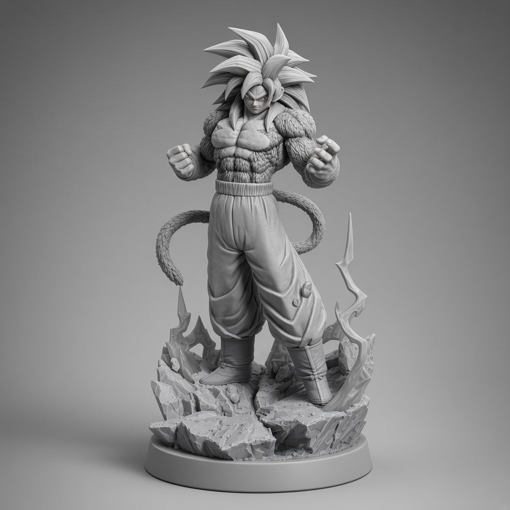 goku-ssj4-dragon-ball unpainted garage kit resin 1/6 - 3D2Y Shop