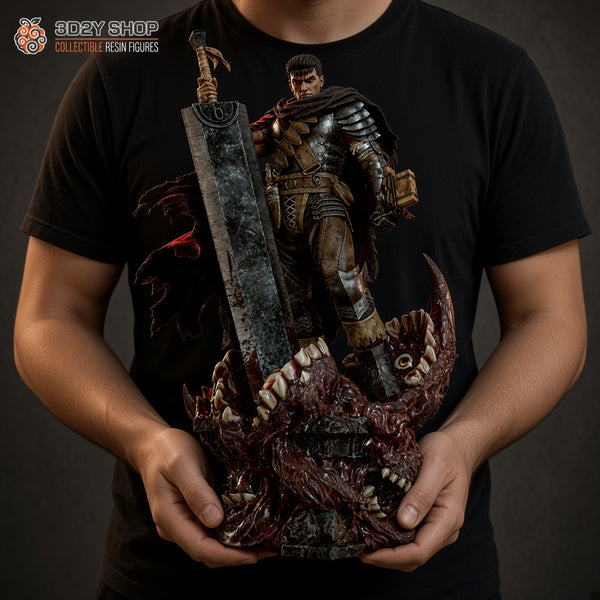 Guts Berserk figura pintada a mano escala 1/4 sujetada en mano - 3D2Y Shop