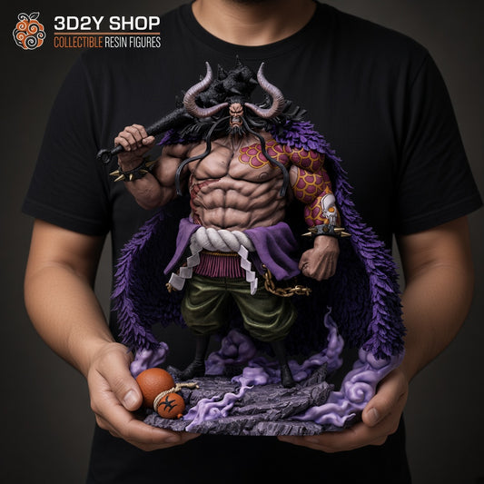 Kaido One Piece figura pintada a mano escala 1/6 sujetada en mano - 3D2Y Shop