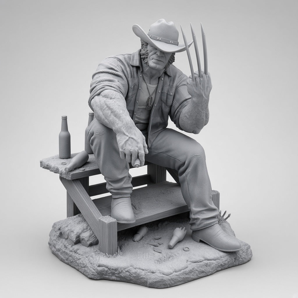 Logan garage kit sin pintar (resina gris) - 3D2Y Shop