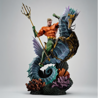 Aquaman – King of Atlantis | Hand-Painted Figure | Magnetized