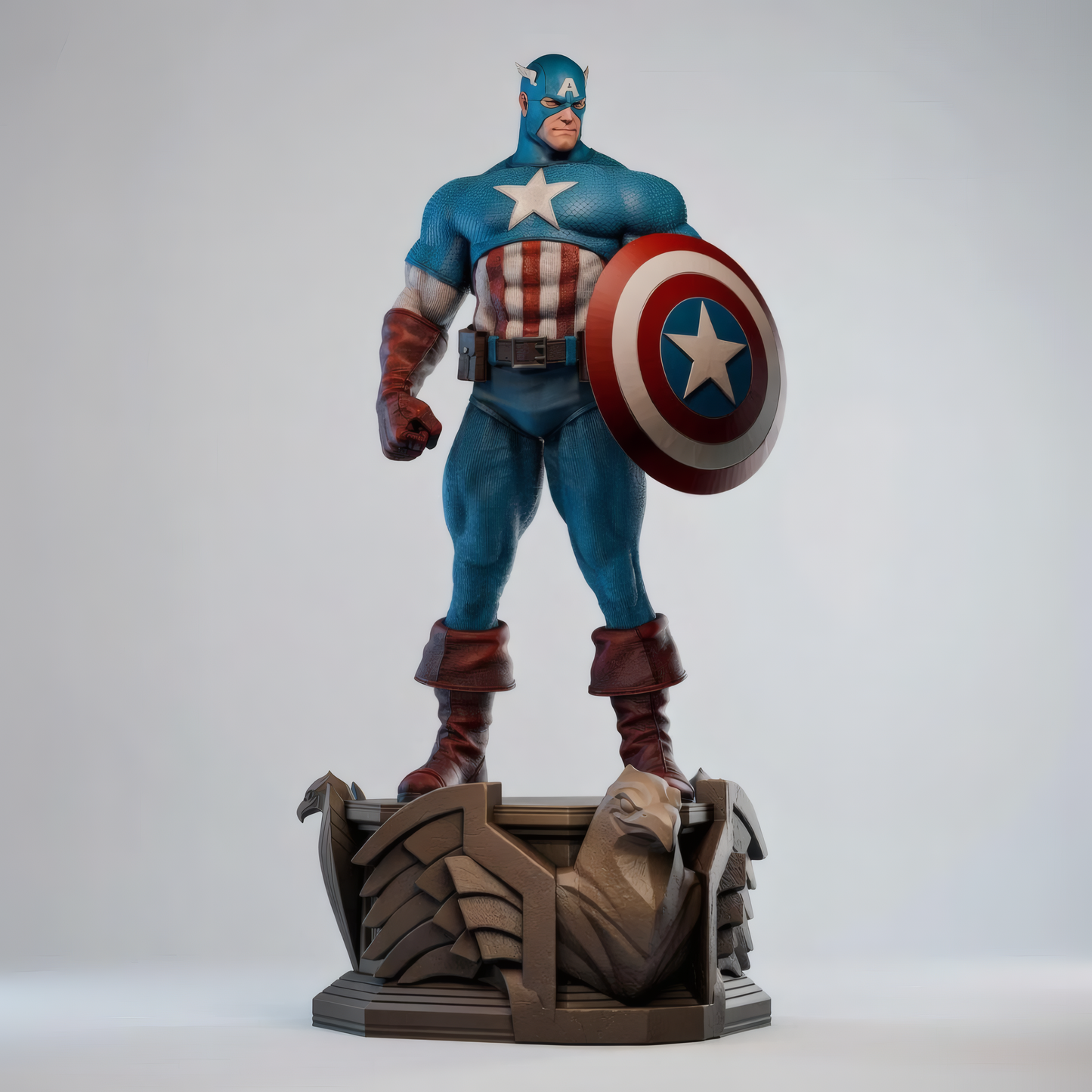 CAPTAIN AMERICA – MUSEUM POSE | Hand-Painted Figure | Magnetized
