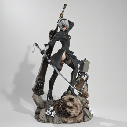 2B - NieR Automata | Hand-Painted Figure | Magnetized