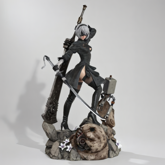 2B - NieR Automata | Hand-Painted Figure | Magnetized