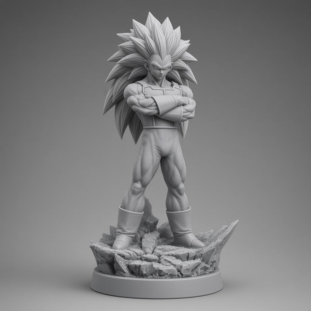 vegeta-ssj3-dragon-ball unpainted garage kit resin 1/6 - 3D2Y Shop
