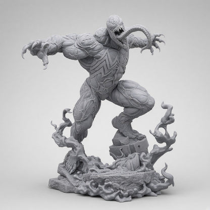 Venom Marvel garage kit sin pintar (resina gris) - 3D2Y Shop