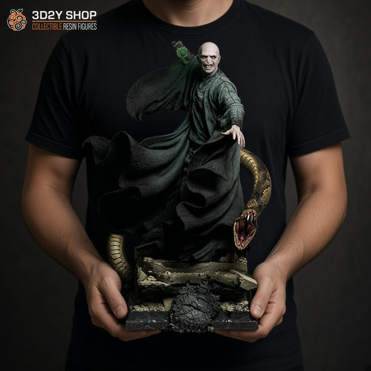 Voldemort Harry Potter figura pintada a mano escala 1/4 sujetada en mano - 3D2Y Shop