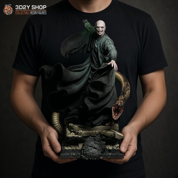 Voldemort Harry Potter figura pintada a mano escala 1/4 sujetada en mano - 3D2Y Shop