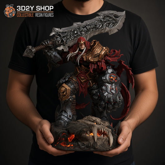 War Darksiders figura pintada a mano escala 1/4 sujetada en mano - 3D2Y Shop