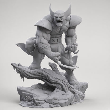 Wolverine X-Men unpainted 1/6 garage kit in grey resin - 3D2Y Shop
